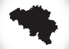 Belgium map  Symbol Sign vector