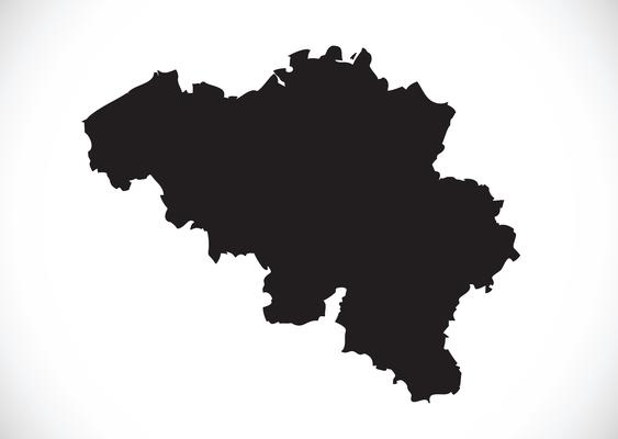 Belgium map  Symbol Sign