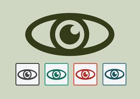 Icono de ojo signo de símbolo vector