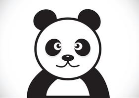 Panda cartoon character vector