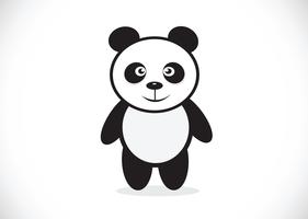 Panda cartoon character vector