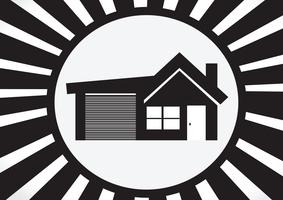 Home icon and Real estate concept vector