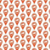 Pattern background Map pointer icon vector