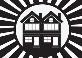 Home icon and Real estate concept vector