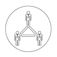 people network icon vector