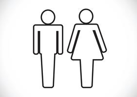 Pictogram Man Woman Sign icons, toilet sign or restroom icon vector