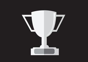 Icono de copa de campeones en diseño de idea de ilustración vector