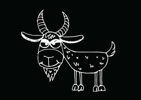 goat cartoon  illustration  vector
