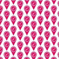 Pattern background Map pointer icon vector
