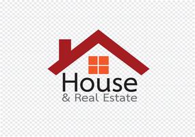 Icono de la casa y diseño abstracto de construcción de bienes raíces
