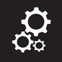 Gear icon  symbol sign vector