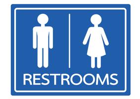 Restroom Symbol Male and Female  Icon vector