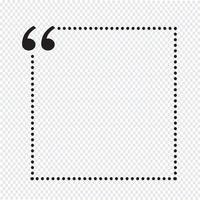 Quote bubble blank vector