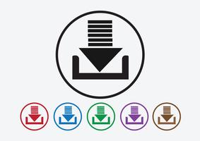 Download icon and Upload symbol button vector