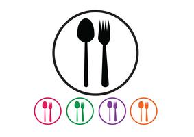 Spoon and fork vector