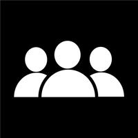 group people icon vector