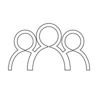 group people icon vector