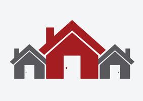 House icon and  Real Estate Building abstract design  vector