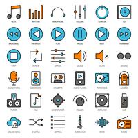 music user interface vector