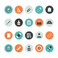 outline stationery icon vector