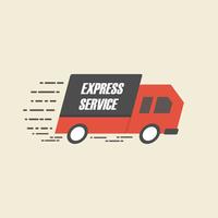 fast delivery service vector