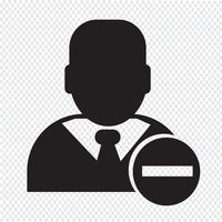 Businessman icon  symbol sign vector