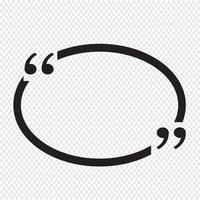Quote bubble blank vector