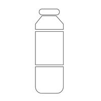 icono de jugo de botella vector