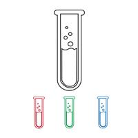 Icono de tubo de laboratorio vector