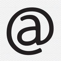 email symbol icon vector