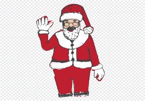 Dibujado a mano de santa claus para navidad vector