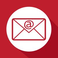 email symbol icon vector