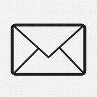 email symbol icon vector