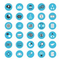 icono plano de negocios vector