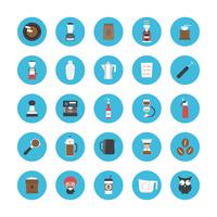 coffee icon set vector