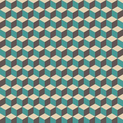retro cube pattern