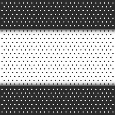 black and white polka dot