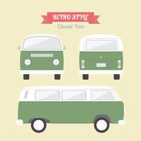 retro classic van vector