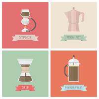 unplug coffee methods vector