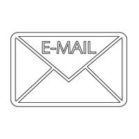 icono de símbolo de correo electrónico vector