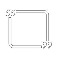 Quote bubble blank vector