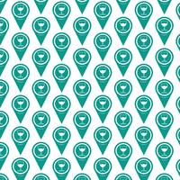 Pattern background Map pointer icon vector