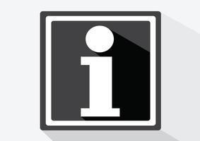 Information sign icon vector