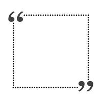 Quote bubble blank vector