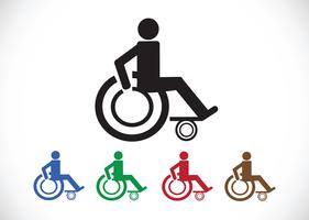 Wheelchair Handicap Icon design vector