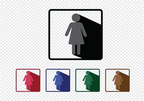 Pictograma Iconos de personas para aplicaciones web móviles y signos de personas vector