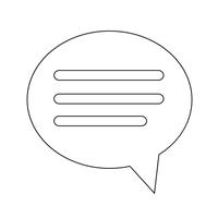 Speech bubble icon Illustration design vector