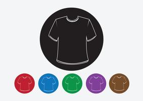 Apparel shirt and T-shirt Icon Clothing icons vector