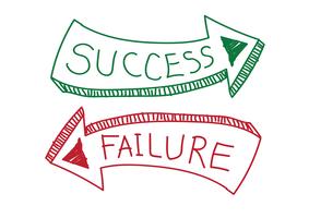 Success and  Failure sign symbol vector