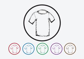 Apparel shirt and T-shirt Icon Clothing icons vector